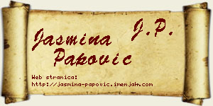 Jasmina Papović vizit kartica